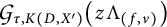 Script G sub tau comma K (D comma X prime) (z Lambda sub (f comma nu))