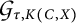 Script G sub tau comma K (C comma X)