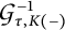 Script G to the minus 1 power sub tau comma K of minus.