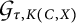 Script G sub tau comma K (C comma X)