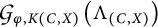 Script G sub phi comma K (C comma X) of (Lambda sub (C comma X))