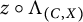 z ring normal upper Lamda Subscript left parenthesis upper C comma upper X right parenthesis