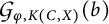 Script G sub phi comma K (C comma X) (b)