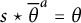 s star theta bar super a equals theta