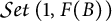 Set (1, F(B))