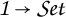 Mathematical expression 1 arrow S e t.