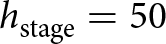 hstage equals 50