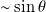 tilde sine theta