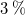 3 percent sign