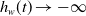 h Subscript w Baseline left parenthesis t right parenthesis right arrow negative normal infinity