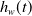 h Subscript w Baseline left parenthesis t right parenthesis