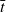 t overbar