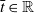 t overbar element of double struck upper R