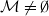 script upper M not equals normal empty set