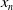 x Subscript n