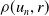 rho left parenthesis u Subscript n Baseline comma r right parenthesis
