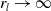 r Subscript l Baseline right arrow normal infinity