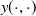 y left parenthesis dot comma dot right parenthesis