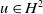 u element of upper H squared