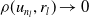 rho left parenthesis u Subscript n Sub Subscript l Subscript Baseline comma r Subscript l Baseline right parenthesis right arrow 0
