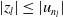 StartAbsoluteValue z Subscript l Baseline EndAbsoluteValue less than or equals StartAbsoluteValue u Subscript n Sub Subscript l Subscript Baseline EndAbsoluteValue