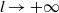 l right arrow plus normal infinity