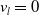 v Subscript l Baseline equals 0