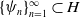 left brace psi Subscript n Baseline right brace Subscript n equals 1 Superscript normal infinity Baseline subset of upper H