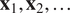 x 1 comma x 2 comma ellipsis
