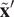 x tilde prime
