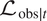script upper L obs vertical bar t