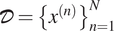 upper D equals xnn equals 1 upper N