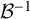 script upper B Superscript negative 1