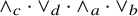 and c dot or d dot and a dot or b