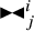 black right pointing small triangle black left pointing small triangle Subscript j Superscript i