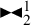 black right pointing small triangle black left pointing small triangle Subscript 2 Superscript 1