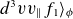 d cubed v v Subscript double vertical bar Baseline f 1 right angle bracket Subscript phi Baseline