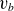 v Subscript b