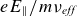 e upper E Subscript double vertical bar Baseline divided by m nu Subscript italic eff