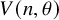upper V left parenthesis n comma theta right parenthesis