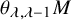 theta Subscript lamda comma lamda minus 1 Baseline upper M