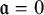 German a equals 0