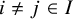 i not equals j element of upper I