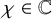 chi element of double struck upper C