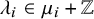lamda Subscript i Baseline element of mu Subscript i plus double struck upper Z