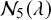 script upper N 5 left parenthesis lamda right parenthesis