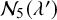 script upper N 5 left parenthesis lamda Superscript prime Baseline right parenthesis