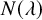 upper N left parenthesis lamda right parenthesis