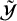 script upper Y overtilde