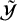 script upper Y overtilde